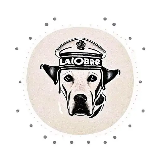 Labrador de pelos louros olhos cor de ambar tattoo design idea