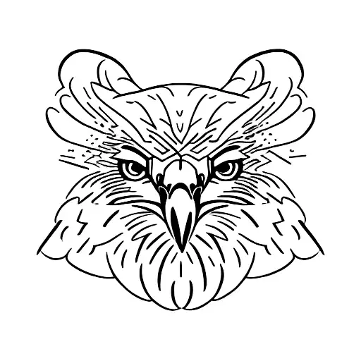 golden eagle tattoo design idea