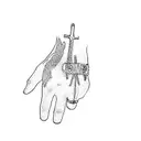 golden eagle  tattoo design idea