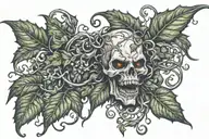 ivy vine tattoo design idea