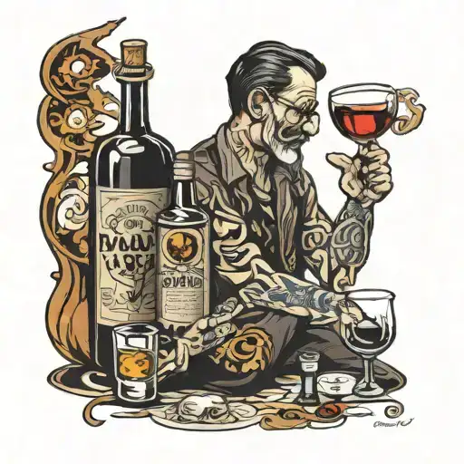 Because alcoholism should not prevent disability... or is it the other way around!? tattoo design idea