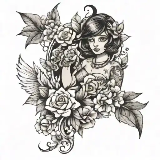dora deva tattoo design idea