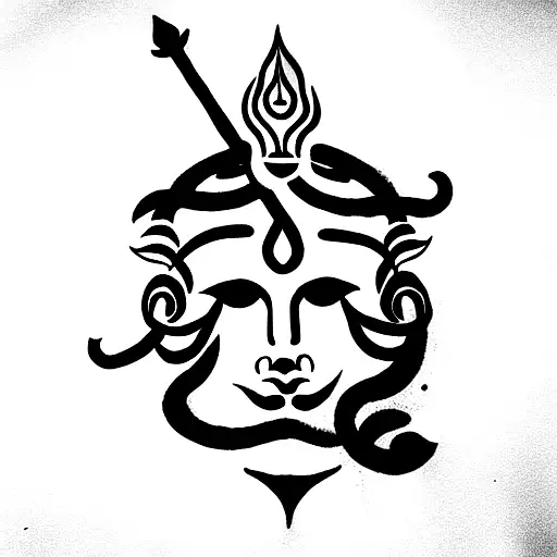 Shiva the destroyer, om  tattoo design idea