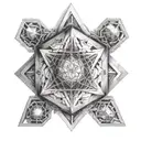 metatron cube tattoo design idea