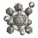 metatron cube tattoo design idea