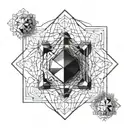 metatron cube tattoo design idea