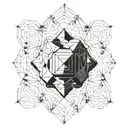 metatron cube tattoo design idea