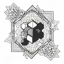metatron cube tattoo design idea