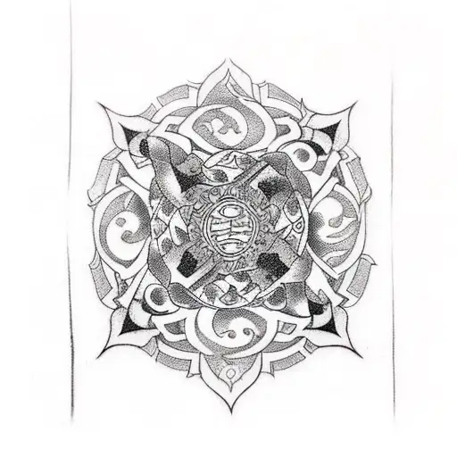 Create a tattoo design inspired by BJJ and Stoicism tattoo design idea