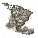 south america trip souvenir tattoo design idea