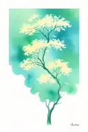 A Ceiba tree with 4 branches representing me, my husband, my daughter and son. tattoo design idea
