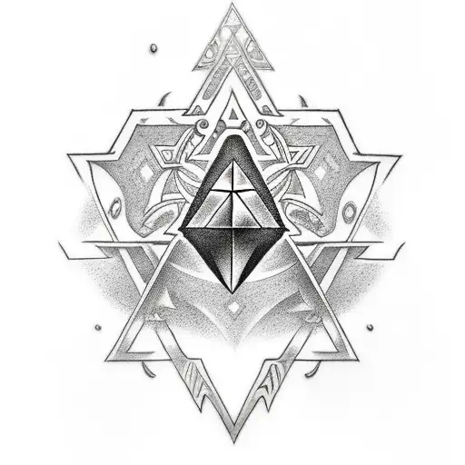 Zelda Triforce  tattoo design idea