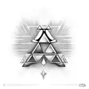 Zelda Triforce  tattoo design idea