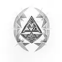 Zelda Triforce  tattoo design idea
