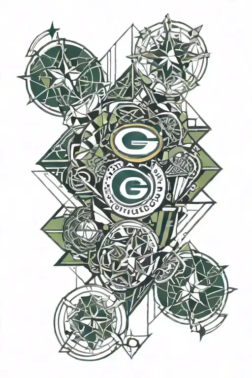 Green Bay Packers, Dallas Cowboys, Dallas Mavericks, Texas Rangers tattoo design idea