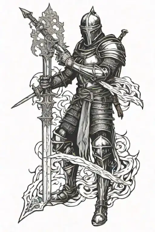 dark souls tattoo design idea