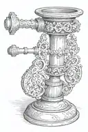 candlestick tattoo design idea