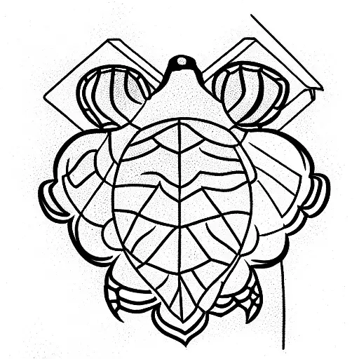 Turtle tattoo design idea
