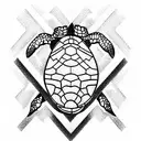Turtle tattoo design idea