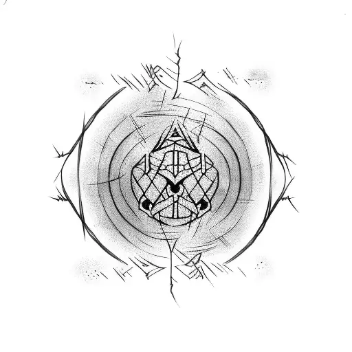 barbed wire seperates us tattoo design idea