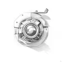 engine piston tattoo design idea