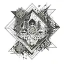 “the journey is the destination” tattoo design idea