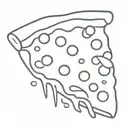 cheesy pizza slice smiley face pepperoni tattoo design idea