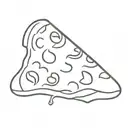 cheesy pizza slice smiley faces pepperoni pizza tattoo design idea