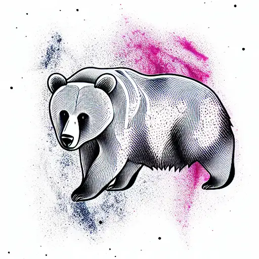 Bear tattoo design idea