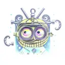 coraline moon lock and key tattoo design idea