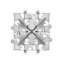 puzzle piece tattoo design idea