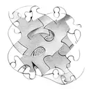 puzzle piece tattoo design idea