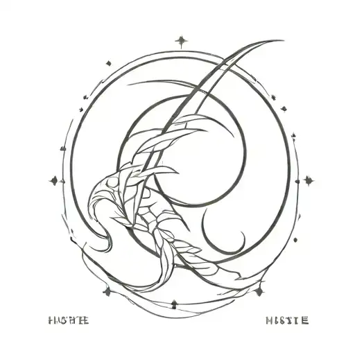 hustle tattoo design idea