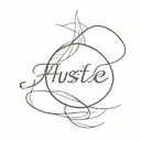 hustle tattoo design idea