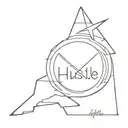 hustle tattoo design idea