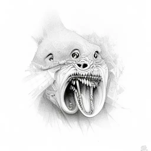 laugh with many don't trust any  tattoo design idea