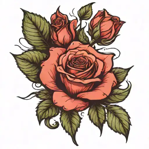 When we plant a rose seed in the earth, we notice that it is small, but we do not criticize it as "rootless and stemless tattoo design idea