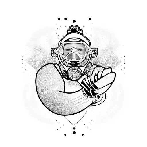 goalkeeper diving tattoo design idea