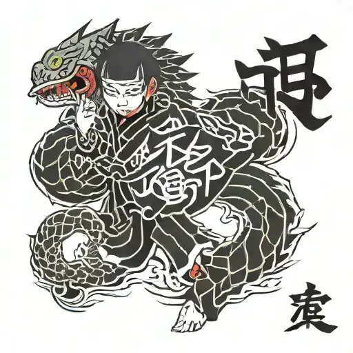 Gaara love kanji symbol in the middle tattoo design idea