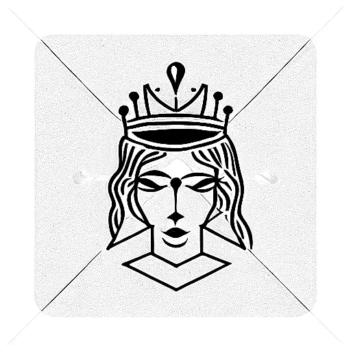queen and king cards tattoo design idea