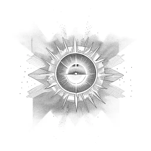 Sunbeams  tattoo design idea