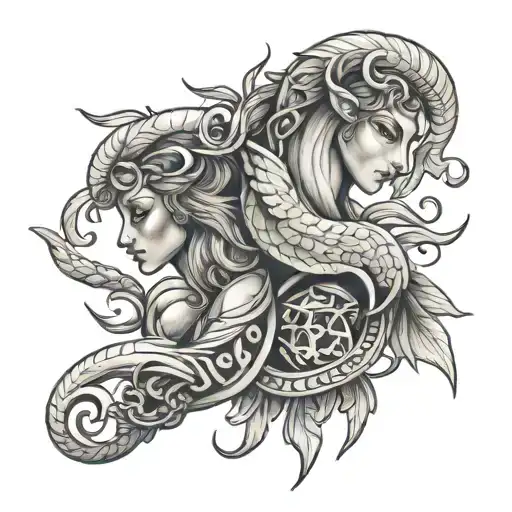 aries virgo scorpio zodiac sign tattoo featuring tattoo design idea