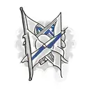 barbados trident tattoo design idea