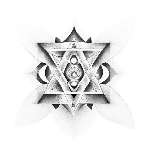 sacred geometry  tattoo design idea