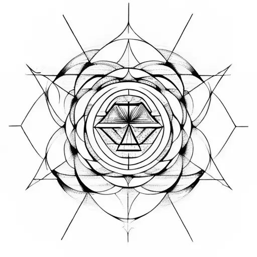 sacred geometry  tattoo design idea
