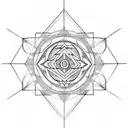 sacred geometry  tattoo design idea