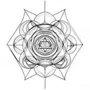 sacred geometry  tattoo design idea