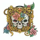 fancy bags tattoo design idea