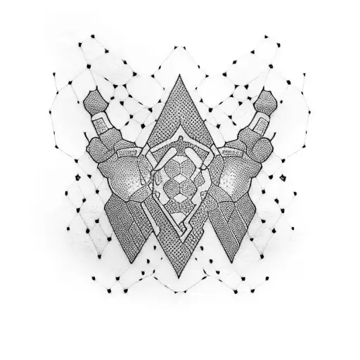 honeycomb arm sleeve tattoo design idea