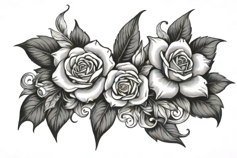 names tiana and john combine tattoo design idea